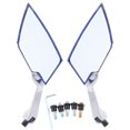 thumbnail image 2 of Espejo Retrovisor de Cristal de Pantalla Ancha para Motocicleta Sunnimix Azul 360 Grados Girado, 2 of 8