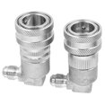 thumbnail image 1 of Fafeicy 2Pcs Keg Coupler Adapter, Stainless Steel Quick Connector Dispenser, MFL1/4  Thread, For Liquid And Gas, 1 of 8