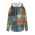 thumbnail image 4 of Styesk Mens Shirts Men's Printed Vintage Casual Long Sleeve Button Drawstring Hoodies Sweatshirt, 4 of 4