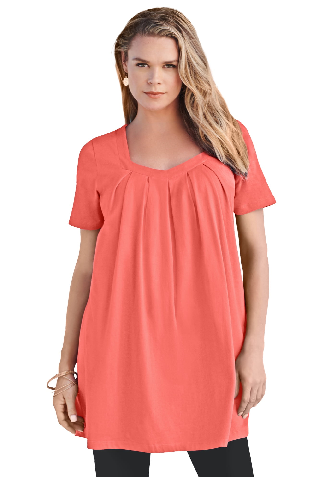 Catherines Women's Plus Size Breezeway Georgette High-Low Tunic