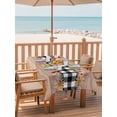 thumbnail image 2 of Outdoor Tablecloth with Umbrella Hole for Patio/Picnic/Party/Camping, Colorful Flowers Waterproof Table Cloth Rectangle Table Cover Washable, Spring Floral Elegant Pastoral Wooden (60"x 102"), 2 of 8