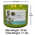 thumbnail image 4 of Stress Relief Aromatherapy Candles Eucalyptus Spearmint Scented Candle | 16 Oz Soy Candles for Home | Decorative Candles Long Lasting 3 Wick Candle, 4 of 9