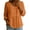 A1_Orange#62, variant on Women's Peter Pan Collar Shirts Long Sleeve Button Down Solid Tops Empire Waist Peplum Casual Summer Blouses Black,L