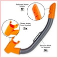 thumbnail image 2 of Dolfino Youth Unisex Latex Free Swim Mask and Snorkel Set with Duel Lens, Silver, 2 of 7