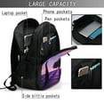 thumbnail image 4 of Balery Lavender Field Sunset Mochila con carga USB para hombre y mujer - Mochila impermeable y antirrobo para laptop con puerto USB para viajes, trabajo, 4 of 7