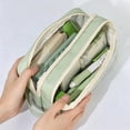 thumbnail image 4 of Secfreeship Clear Transparent Pencil Pouch, Large Capacity Cloth Stationery Organizer with Zipper, Multi-Layer Storage Bag for Pens, Markers, Office Supplies and Travel Essentials, 4 of 9