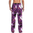 thumbnail image 2 of Top-kevin Halloween Black Cat Pajama Pants Mens Lounge Pants Casual Men Pajama Bottoms with Drawstring & Pockets Christmas Gifts, 2 of 13