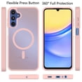 thumbnail image 2 of Galaxy A15 5G Case,Magnetic Phone Case with MagSafe for Samsung Galaxy A15 5G 6.5",Takfox [Frosted] Shockproof Case Matte Hard Plastic & Silicone Rubber Full Body Bumper Protection Cover,Pink, 2 of 9