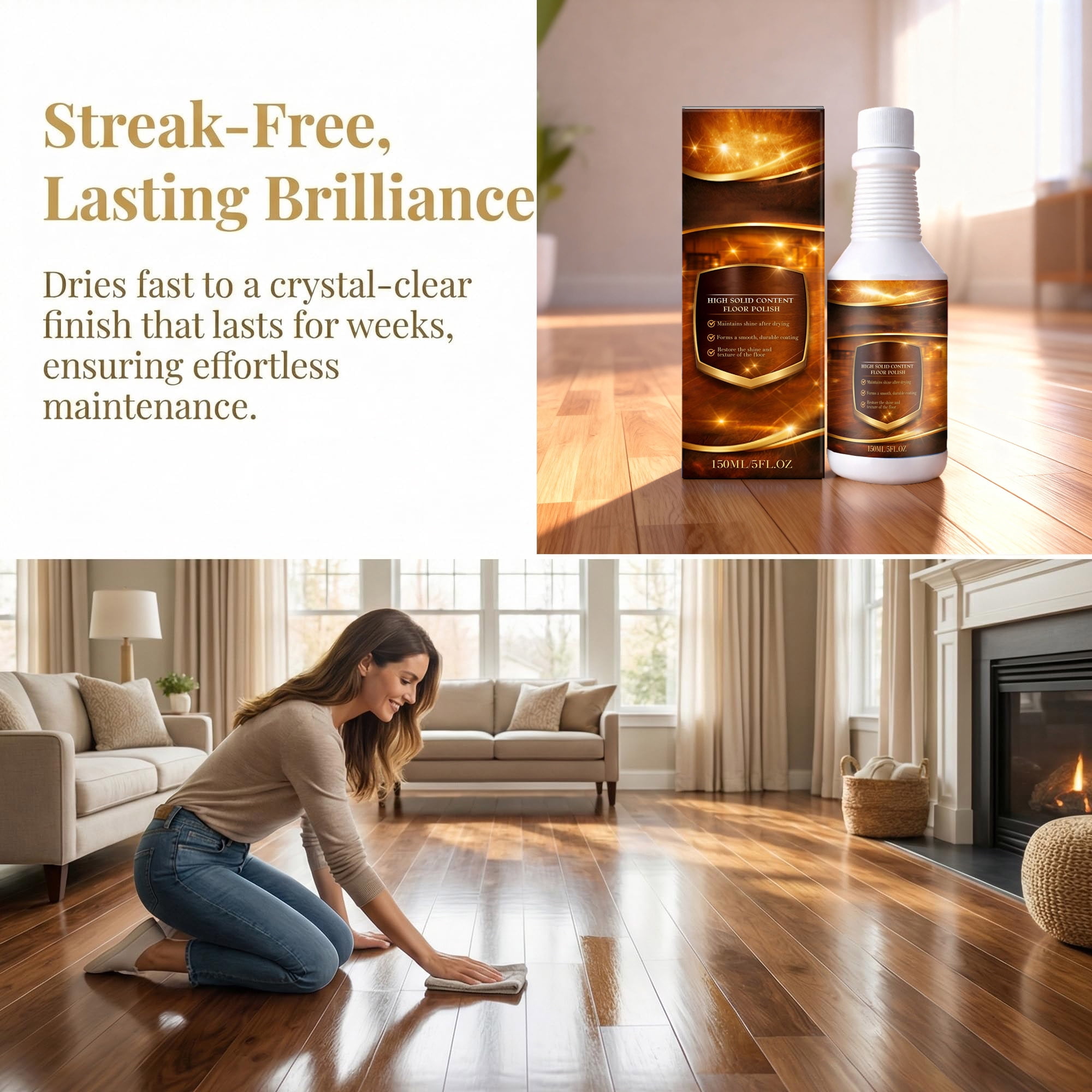 Wood Floor Restorer,150Ml Wood Cleaner, Floor Restore For Wood Floors,Hardwood Floor Restorer