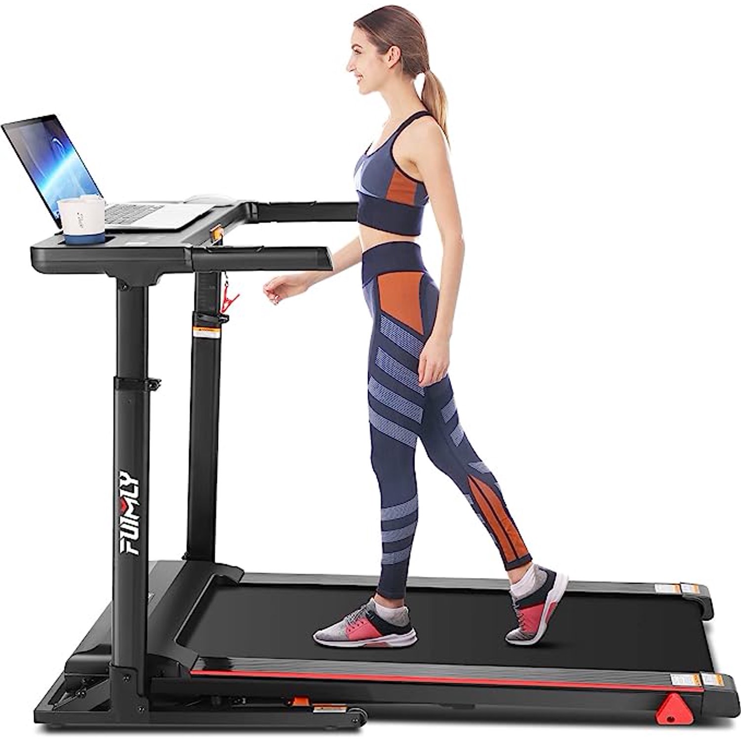Treadmill with Adjustable Height Large Desk, 33.549.6" Desk Height