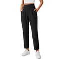 thumbnail image 1 of Pantalones de yoga CRZ YOGA Butterlift Ankle para mujer, color negro, talla grande, 1 of 4