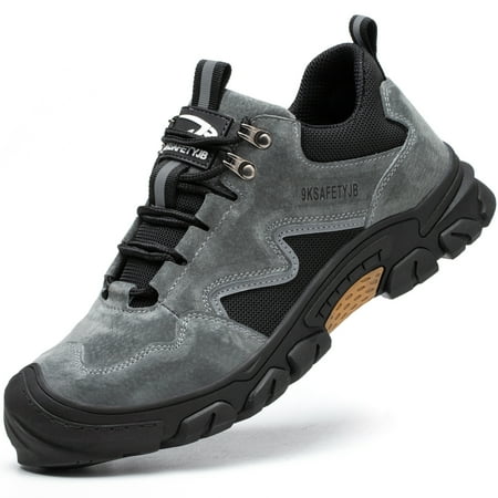 

Tanleewa Steel Toe Work Shoes for Men Women Safety Sneakers Shoe Size Men5/Women6