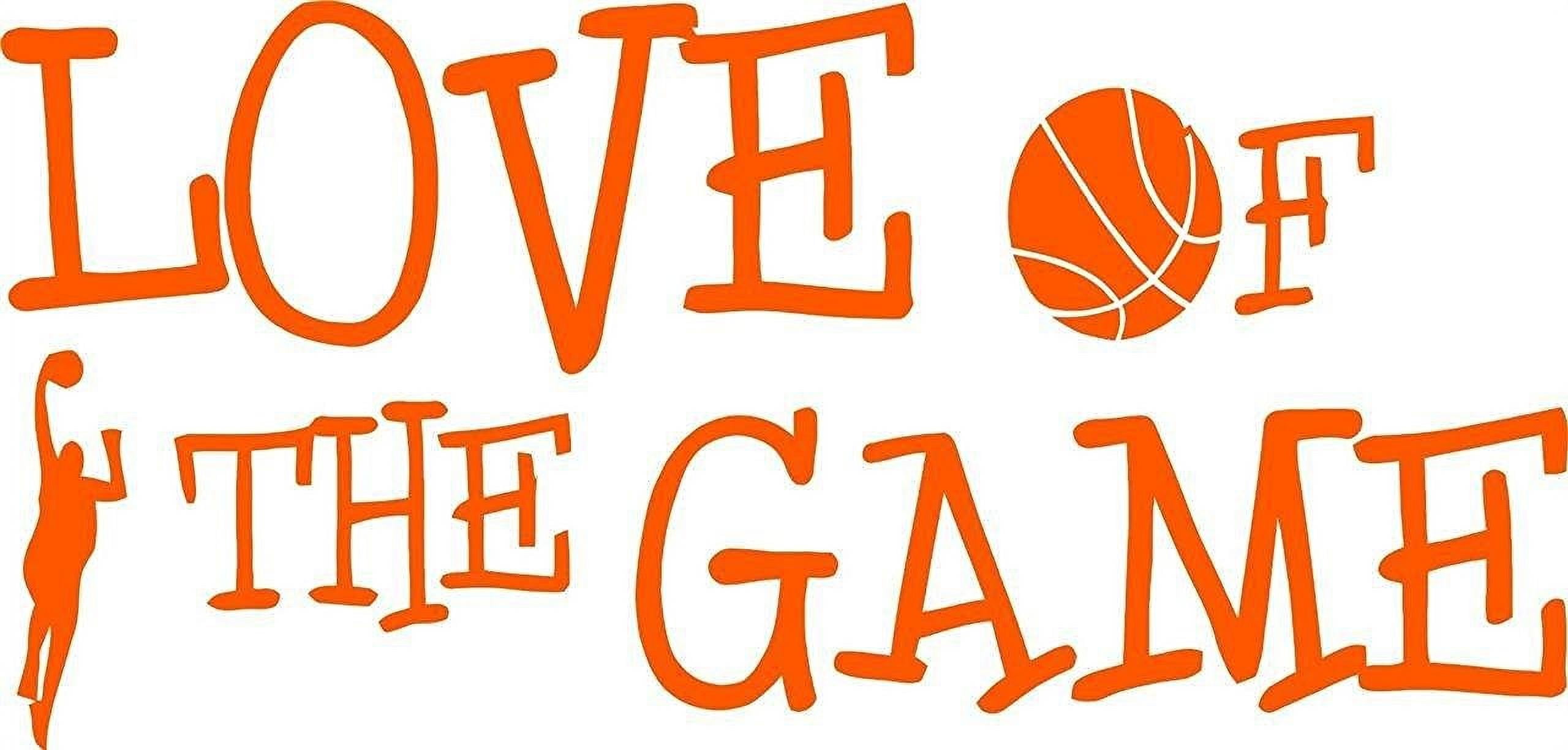 Basketball Sports League Picture Art 11'x21' - Kids Boys Girls Bed Room Quote Sticker Vinyl Wall Decal