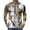 Bronze, variant on Forest Camo Quarter Zip Pullover for Men, Long Sleeve Moisture Wicking Hunting Fishing Jersey - Lightweight Quick Dry Outdoor Athletic Base Layer Top Coffee M