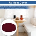 thumbnail image 2 of Camper Cushion Cover Non-Slip RV Dinette Seat Cover for Camper Sofa Bench Polyester Wine Red 1 Set, 2 of 6
