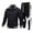 Black, variant on Ediodpoh Men's 2025 Sweat Suit 2 Piece Outfit Casual Contrast Sports Jogging Tracksuits Set Men's Suits Green XL