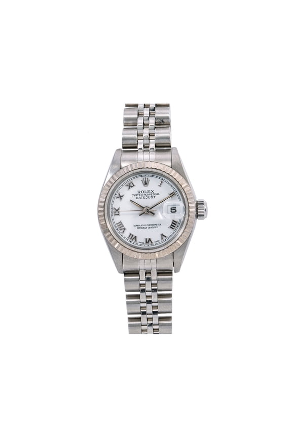 Pre-Owned PreOwned Rolex LadyDatejust 69174 White Dial Stainless Steel Jubilee Bracelet