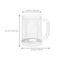 thumbnail image 2 of KAKOWELY 2Ud Vasos Congeladores Con Doble Pared Para Cerveza Y Bebidas Frías Transparente, 2 of 8