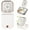 F30 White, variant on SOONHUA Handheld Fan, Portable Mini Fan With Mobile Phone Bracket Function, USB Rechargeable Fan 3000mAh 3 Speeds Battery Operated Desk Hand Neck Cooling 5 in 1 Fan, Electric Fan for Travel Camp, Pink