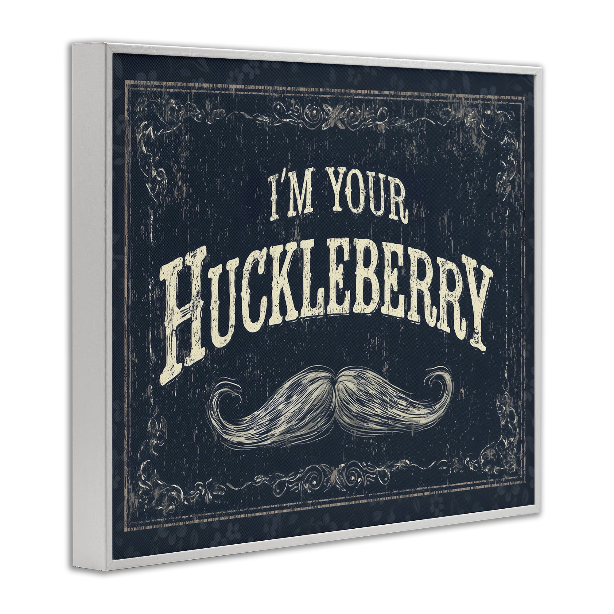 Stupell Industries I'm Your Huckleberry White Framed Giclee Art, design by Arlington Prints