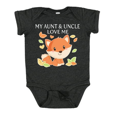 

Inktastic My Aunt and Uncle Love Me- Little Fox Gift Baby Boy or Baby Girl Bodysuit