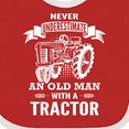 thumbnail image 4 of Inktastic Old Man Tractor Boys Baby Bib, 4 of 4