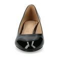 thumbnail image 6 of Journee Womens Saarii Wide Width Slip On Block Heel Round Toe Pumps, 6 of 9