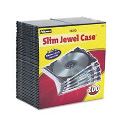 Fellowes NEATO Slim Jewel Cases - 100 pack - 100 per pack ...