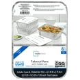 thumbnail image 4 of Mainstays 9" x 6.5" Aluminum Pans with Folded Lids, 3 Count, 4 of 6
