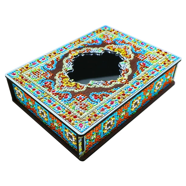 Joyero Ygjytge Forma Especial Taladro Brillante Regalo Cumpleaños Juego Mosaico Mandala DIY