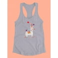 thumbnail image 3 of Party Animals Collection B. Racerback Tank Women -June Erica Vess Designs, Female Small, 3 of 4