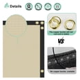 thumbnail image 4 of 5' x 18' Beige Privacy Fence Screen Heavy Duty Windscreen Mesh Fencing Shade Fabric with Brass Grommets for Outdoor Fence Garden Patio Swimming Pool, 4 of 8