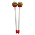 thumbnail image 1 of 2 Pcs Kids Drumsticks Bright Color Pleasant Sound Plastic Hand Percussion Drum Stick for Music Education Entertainment Thin, 1 of 4