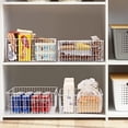 thumbnail image 2 of Freezer Organizer Bins, Vertical Sides Wire Freezer Baskets for Upright Freezer, Chest Freezer Organizer Deep Freezer Storage Containers for Foods, Snacks, Vegetables, Fruits, Set of 6, 2 of 7