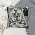 thumbnail image 2 of Gothic Pillow Covers Skeleton Throw Pillow Cover,Tarot Decor Pillow Cover,Tarot Witchy Room Decor for Home Bedroom，The Reader Book Lover Gift,Halloween Pillow Covers, 2 of 5