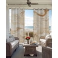 thumbnail image 4 of Beige Marble Blackout Curtains 45 Inches Long for Bedroom, Chic Neutral Minimalist Fluid Aesthetic Thermal Insulated Room Darkening Black Out Window Curtain Panels Grommet Drapes for Living Room, 4 of 8
