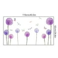 thumbnail image 3 of Safeglitz Peel-And-Stick Birds & Butterfly Vinyl Wall Decals–Colorful Garden-Themed Stickers, Decorates Living Rooms, Bedrooms, And Walls,Purple Dandelion Butterfly Wall Sticker, 3 of 6