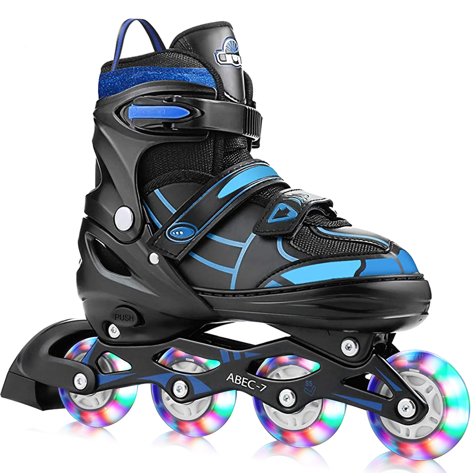 Adjustable Inline Skates Roller Blades Unisex Adult Kids Breathable Flash h 07 