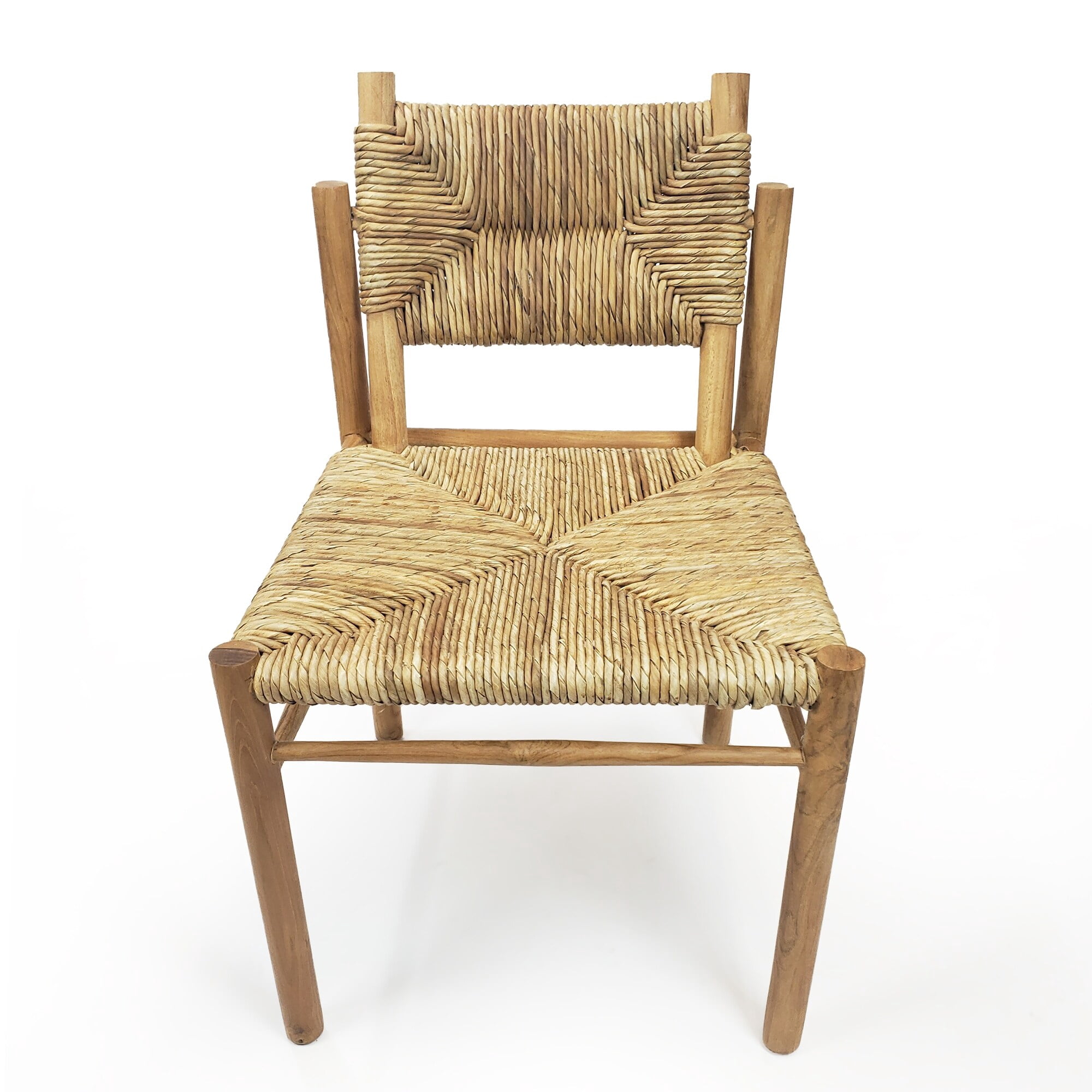 Majah 21 in. Indoor Natural Light Brown Finish Dining Chair