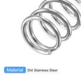 thumbnail image 4 of Compression Spring, 5 Pack 304 Stainless Steel, 9mm OD, 1mm Wire, 40mm Length, 4 of 6