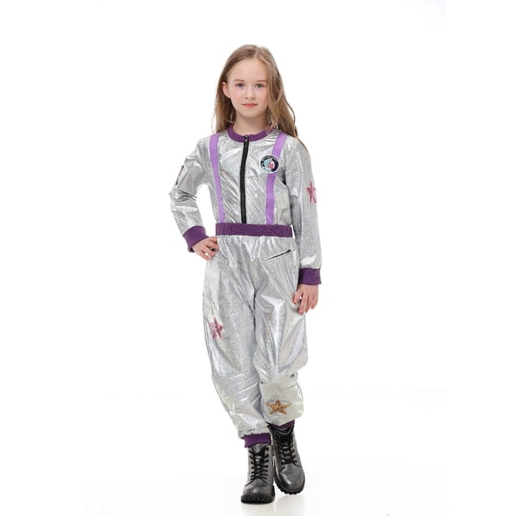 MEZZALL Cosmic Kids For Girls Astronaut Space Dress Up Outfit For Halloween Parties And Pretend Play Stylish Clothes Sets