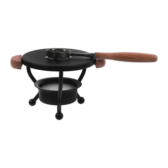 Portable Wax Melting Furnace Set Made of Iron for Wax Seal Making 3 Pcs