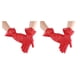 thumbnail image 3 of Guantes de encaje Minnieouse para niña accesorio de moda boda Rojo 2Conjunto, 3 of 6
