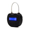 thumbnail image 1 of Bloqueo de tiempo inteligente Bloqueo de tiempo con pantalla LCD Temporizador temporal recargable por USB Candado Temporizador electrónico de viaje Negro, 1 of 5