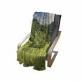 thumbnail image 3 of Tuscany Soft Flannel Fleece Blanket, Tuscany Italy Sunlight Homestead Plantation Farms Pathway Greenery Print, Cozy Plush for Indoor and Outdoor Use, 50" x 70", Sky Blue Apple Green, by Ambesonne, 3 of 5
