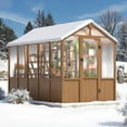thumbnail image 5 of NETAJE 6'x10' Outdoor Wooden Greenhouse, Heavy Duty Walk-in Green House with Ventilated Window and Lockable Door for Backyard, Patio, 5 of 9