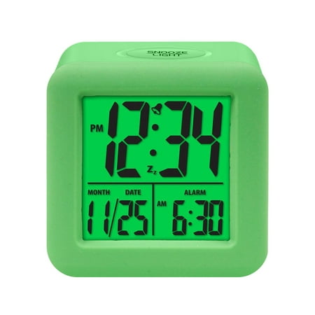 BallsFHK Equity By La Crosse Soft-Cube LCD Alarm Clock With Smart Light