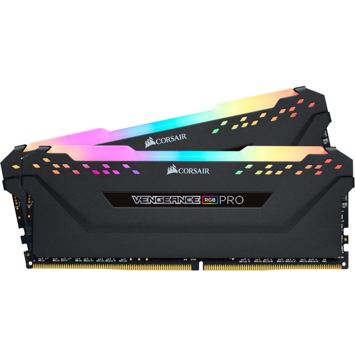 Memoria CORSAIR Vengeance RGB Pro 32GB (2 x 16GB) DDR4 3200 (PC4 25600) Intel XMP 2.0 para PC de escritorio CMW32GX4M2E3200C16 3
