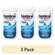 (3 pack) Biotene Fresh Mint Moisturizing Oral Rinse Mouthwash, Alcohol-Free, for Dry Mouth, 33.8 ounce