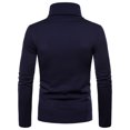 thumbnail image 3 of Men Long Sleeve Pullover High Neck Turtleneck Stretch Slim Basic T Shirt Tee Top, 3 of 5